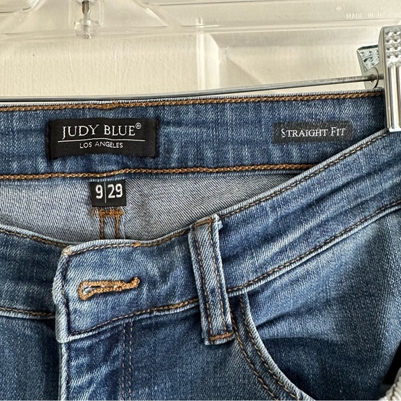 Judy Blue High Rise Tummy Control Mom Straight Leg Denim Jeans Size 29 - Picture 8 of 9
